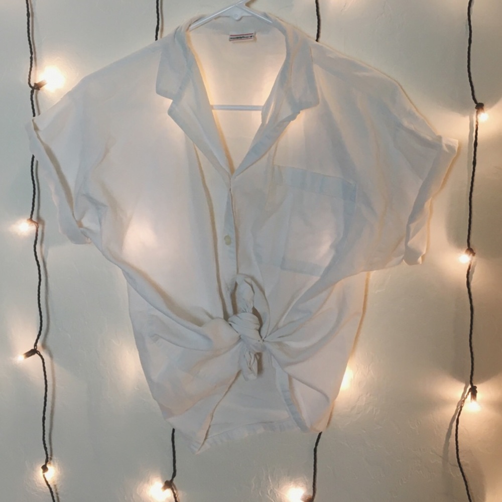 White button down shirt